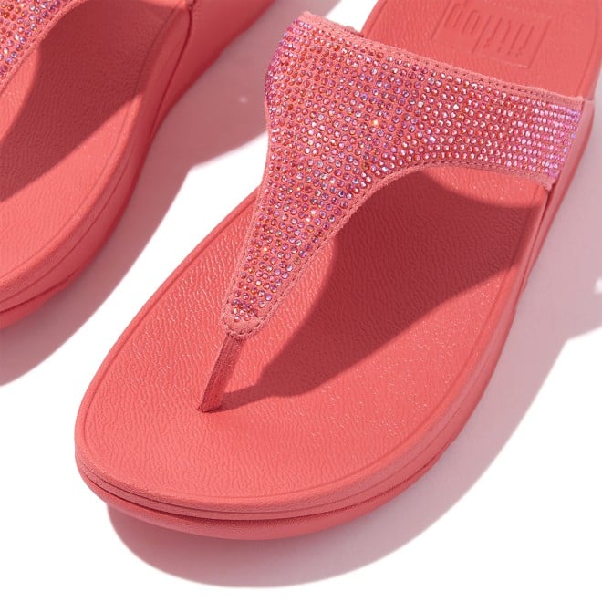 Fitflop Lulu Crystal Embellished Toe-Post Sandals (SKU: 228-208-24-5)