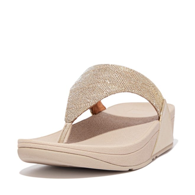 FitFlop Beige-Gold Casual Slippers