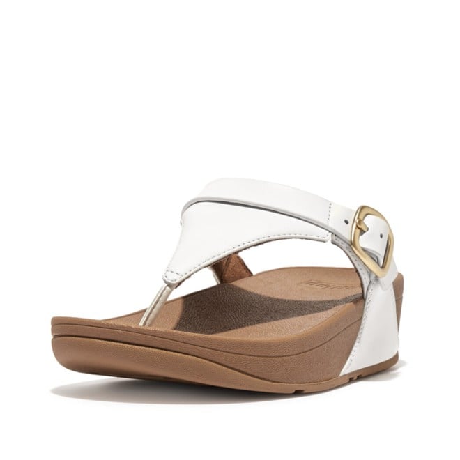 FITFLOP LULU LEATHER WOMENS SANDAL LIGHT TAN | The Athlete's Foot