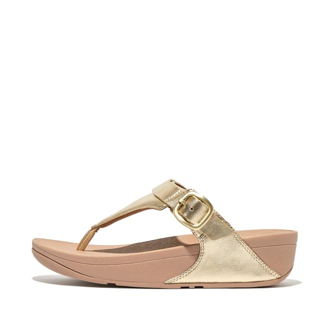 Fitflop Lulu Adjustable Leather Toe-Post Sandals