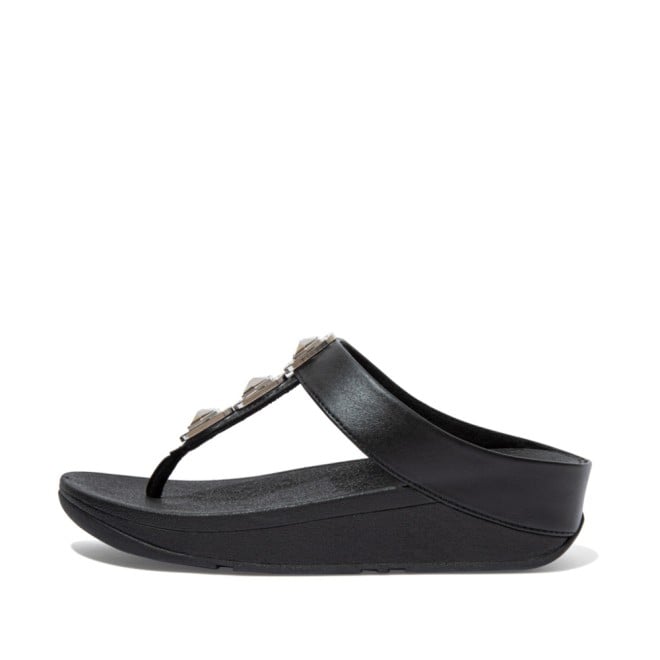 Fitflop Fino Crystal Lock Toe-Post Sandals