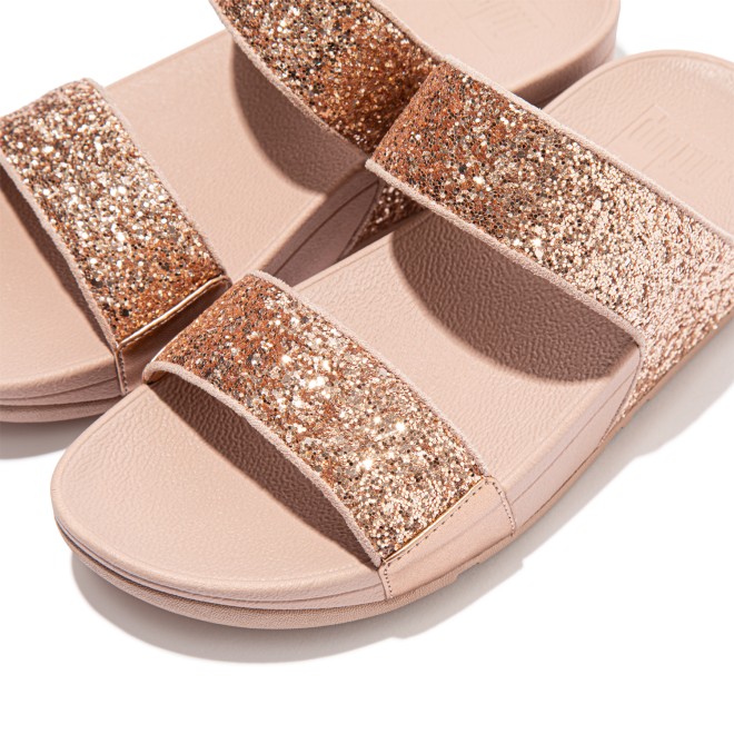 Fitflop Lulu Glitter Slides (SKU: 228-301-52-8)