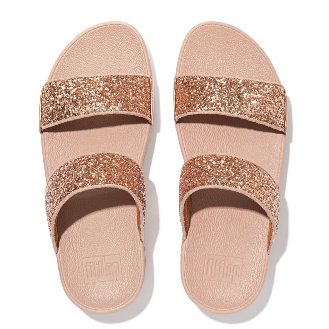 Fitflop Lulu Glitter Slides (SKU: 228-301-52-8)