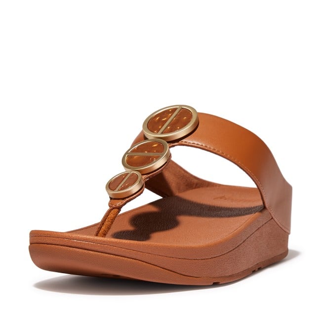 Fitflop Halo Metallic-Trim Toe-Post Sandals (SKU: 228-306-23-4)