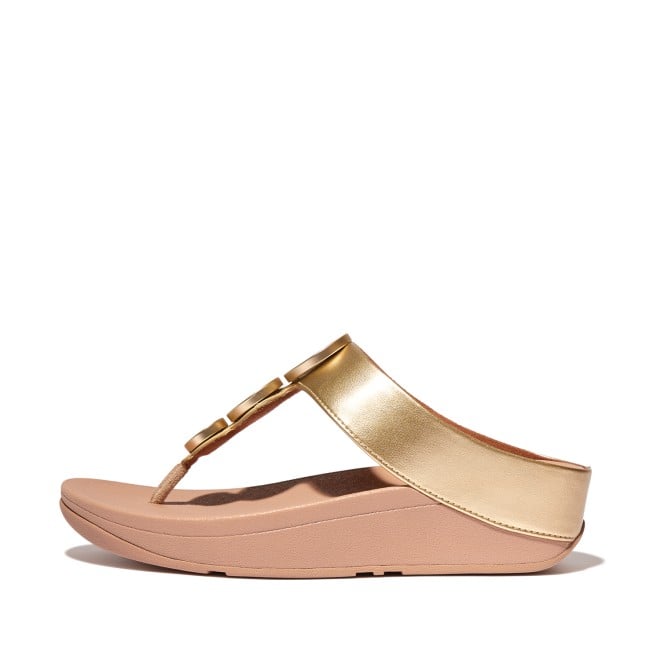 FitFlop Women Beige-Gold Casual Slippers