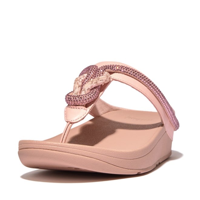 Fitflop Fino Crystal-Cord Leather Toe-Post Sandals (SKU: 228-316-78-4)