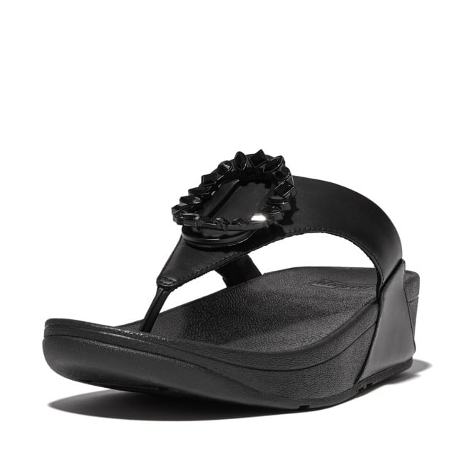 Fitflop Lulu Crystal-Circlet Leather Toe-Post Sandals (SKU: 228-319-11-7)