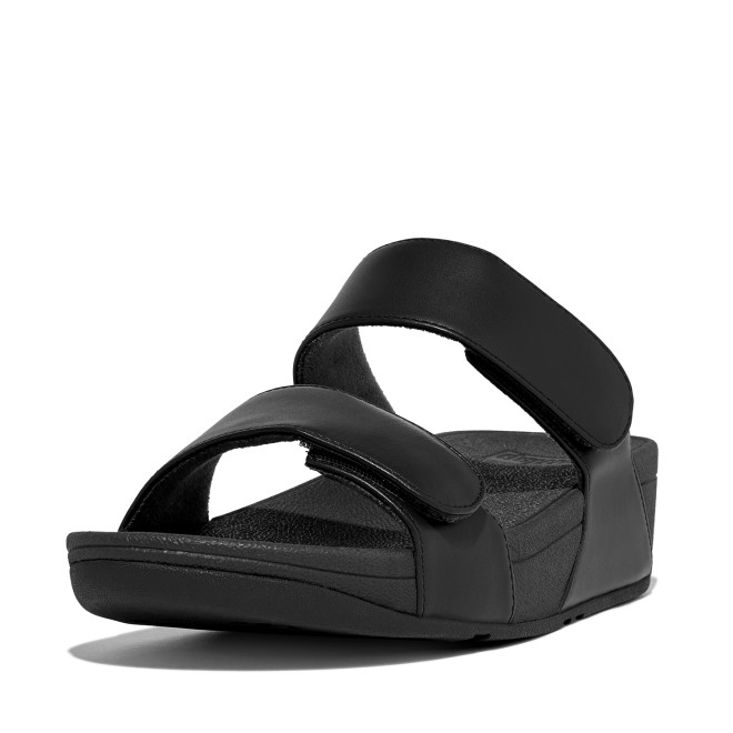 Fitflop Lulu Adjustable Leather Slides (SKU: 228-339-11-3)
