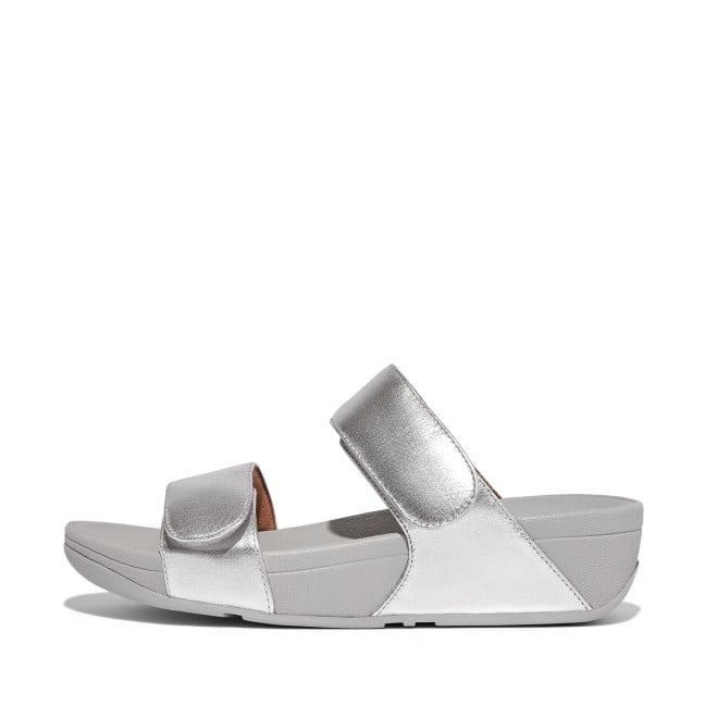 Fitflop Lulu Adjustable Leather Slides (SKU: 228-339-27-8)