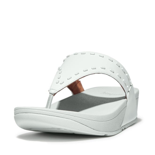 Fitflop Lulu Rubber-Stud Leather Toe-Post Sandals (SKU: 228-340-32-4)