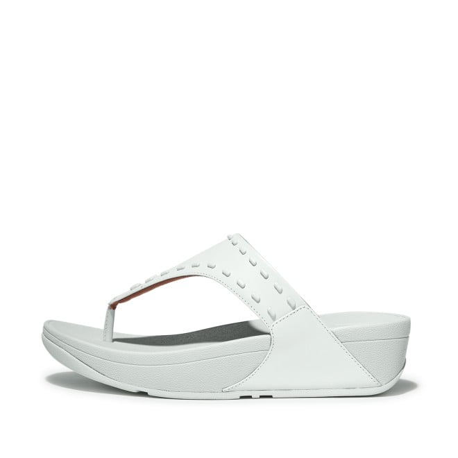 Fitflop Lulu Rubber-Stud Leather Toe-Post Sandals