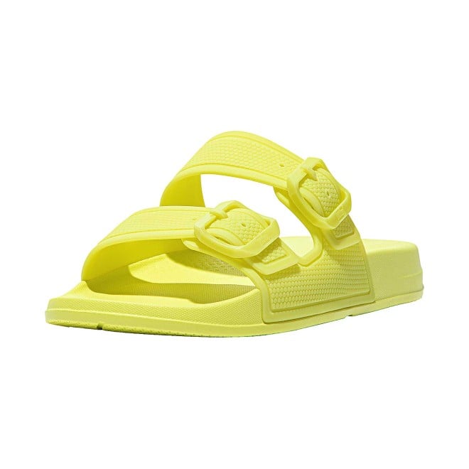 Fitflop Glow-In-The-Dark Two-Bar Buckle Slides (SKU: 228-362-21-6)