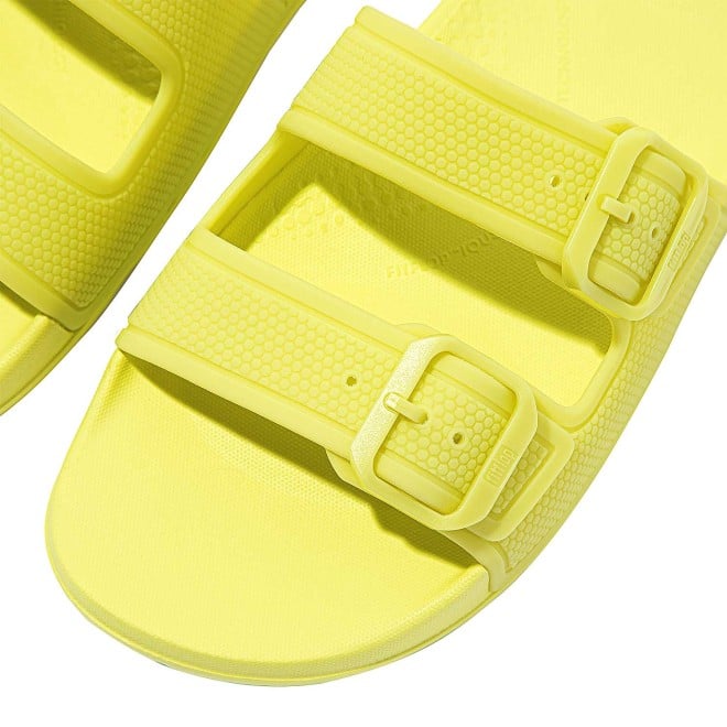 Fitflop Glow-In-The-Dark Two-Bar Buckle Slides (SKU: 228-362-21-6)
