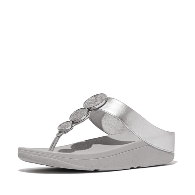 Fitflop Halo Bead-Circle Metallic Toe-Post Sandals (SKU: 228-367-27-3)