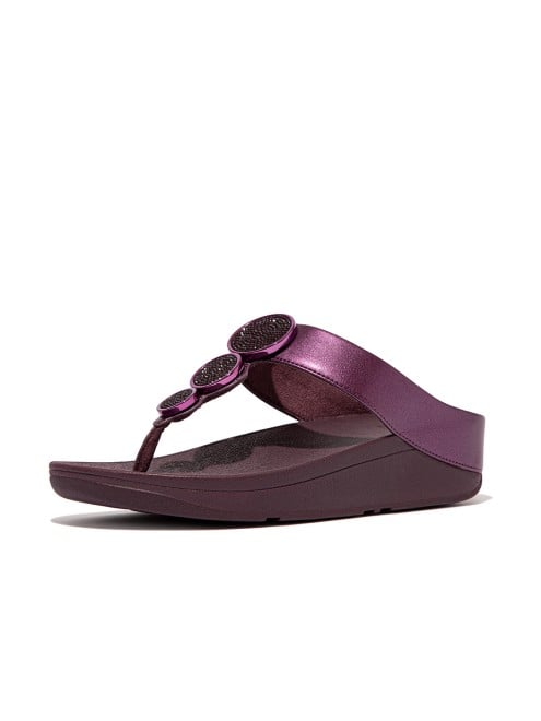 Fitflop Halo Bead-Circle Metallic Toe-Post Sandals (SKU: 228-367-58-3)