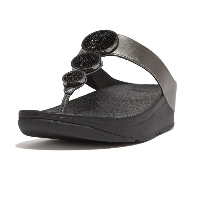 Fitflop Halo Bead-Circle Metallic Toe-Post Sandals (SKU: 228-367-94-4)