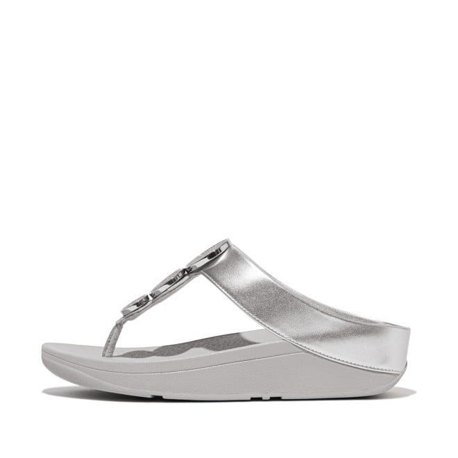 Fitflop Halo Bead-Circle Metallic Toe-Post Sandals