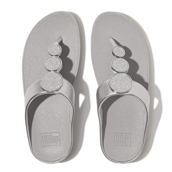 Fitflop Halo Bead-Circle Metallic Toe-Post Sandals (SKU: 228-367-27-3)