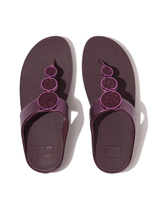Fitflop Halo Bead-Circle Metallic Toe-Post Sandals (SKU: 228-367-58-3)