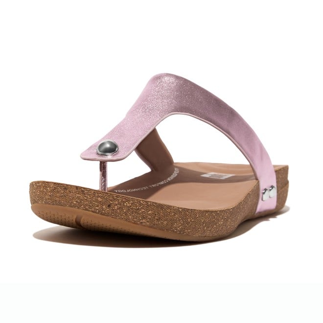 Fitflop Iqushion Metallic-Leather Toe-Post Sandals (SKU: 228-379-24-3)