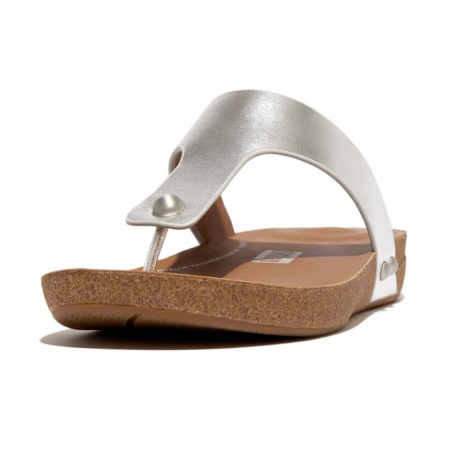 Fitflop Iqushion Metallic-Leather Toe-Post Sandals (SKU: 228-379-27-3)