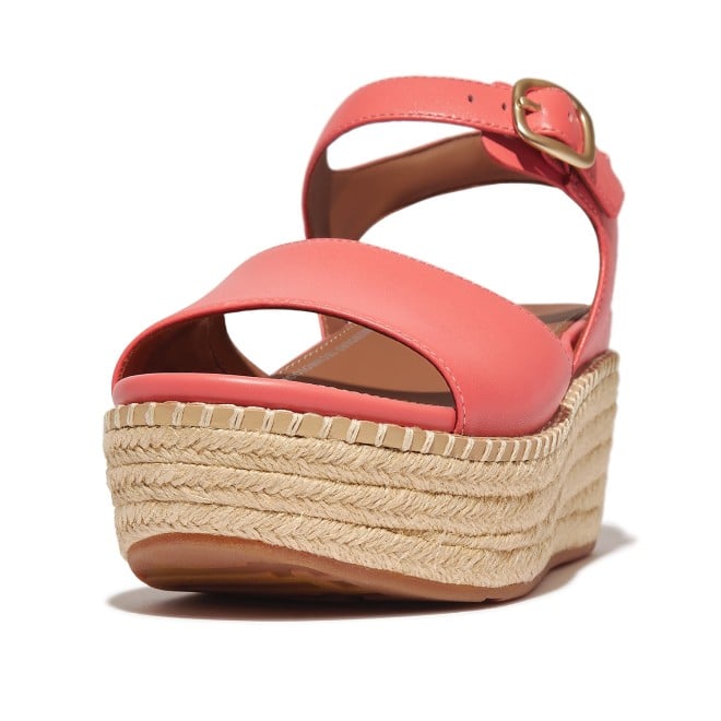 Fitflop Eloise Espadrille Leather Back-Strap Wedge Sandals (SKU: 228-387-25-3)