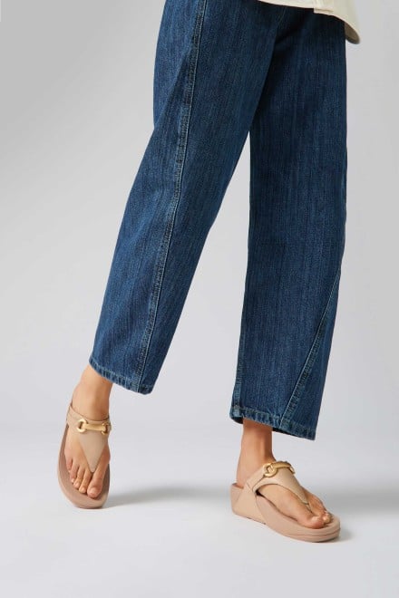 Fitflop Lulu Chunky-Snaffle Leather Toe-Post Sandals (SKU: 228-407-20-3)