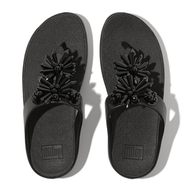 Fitflop Rumba Starburst-Bead Toe-Post Sandals (SKU: 228-413-11-3)