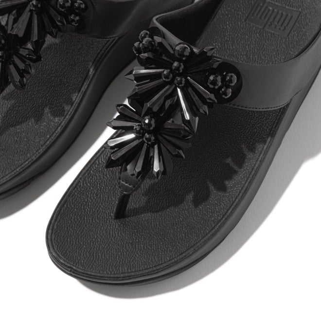 Fitflop Rumba Starburst-Bead Toe-Post Sandals (SKU: 228-413-11-3)