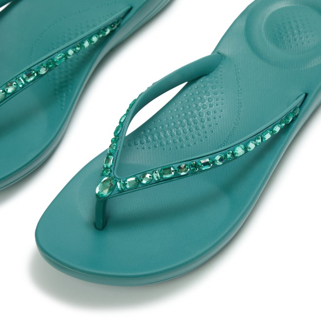 Fitflop Iqushion Multi-Crystal Ergonomic Flip-Flops (SKU: 228-414-45-3)