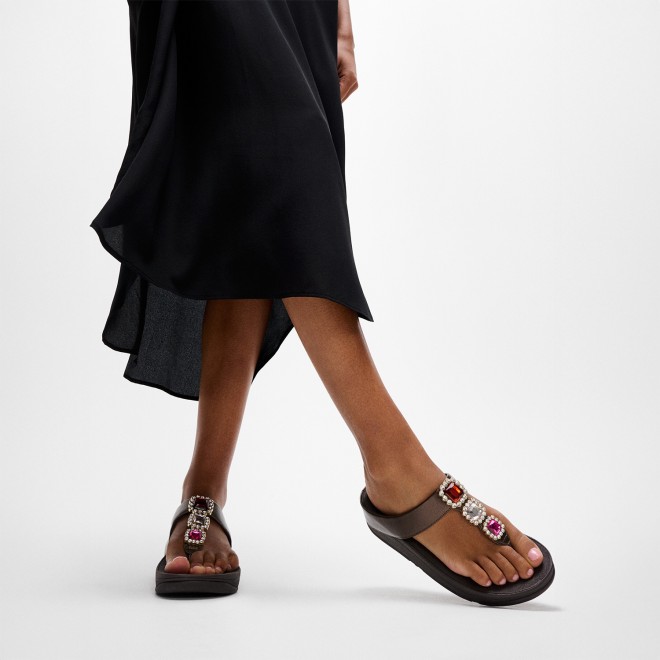 Fitflop Fino Crystal-Jewel Toe-Post Sandals (SKU: 228-415-12-3)