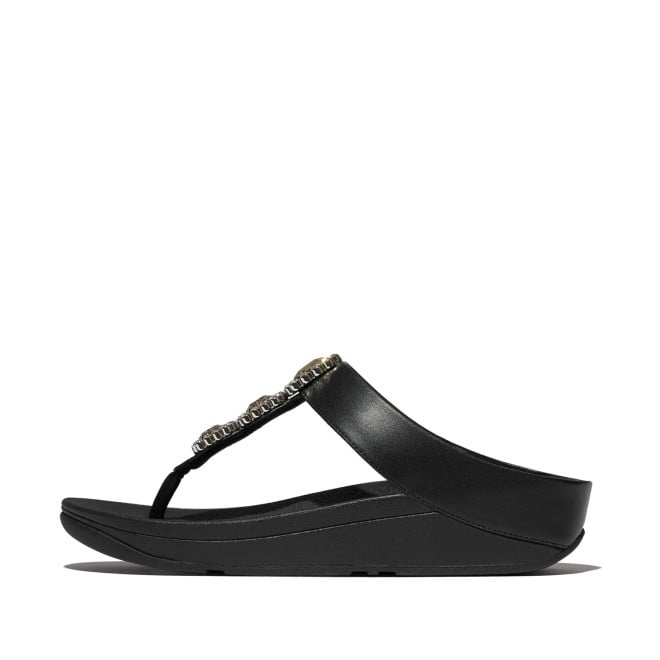 Fitflop Fino Crystal-Jewel Toe-Post Sandals