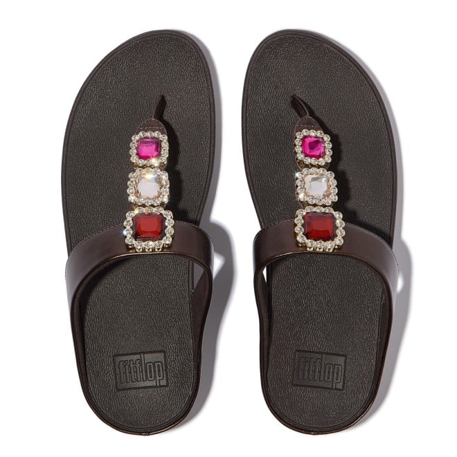 Fitflop Fino Crystal-Jewel Toe-Post Sandals (SKU: 228-415-12-3)