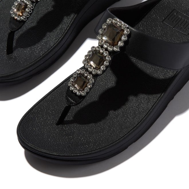 Fitflop Fino Crystal-Jewel Toe-Post Sandals (SKU: 228-415-11-3)