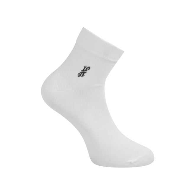 J.Fontini Men White Socks Half Length