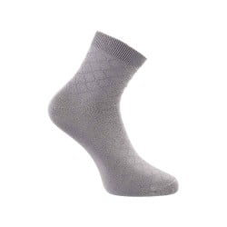 Men Grey Socks Ankle Length