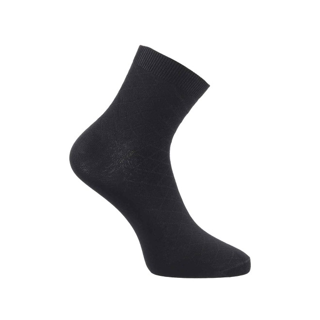 Mochi Black Mens Socks Ankle Length