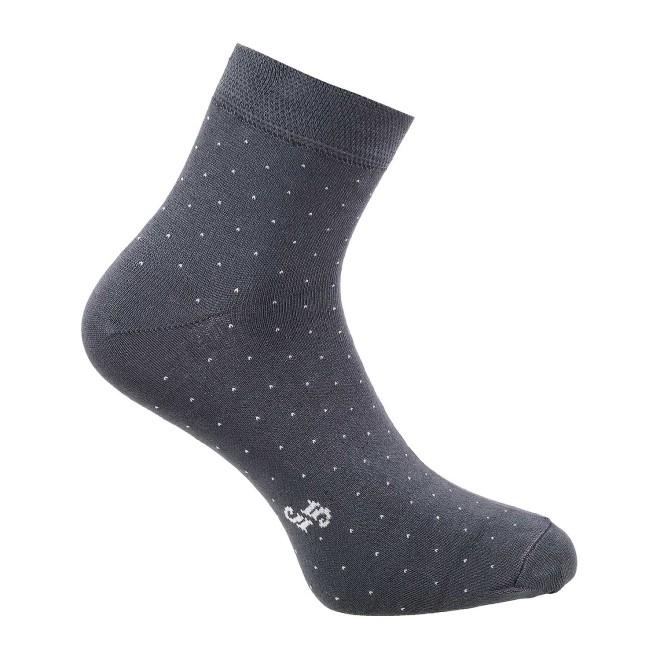 Mochi Grey Mens Socks Half Length
