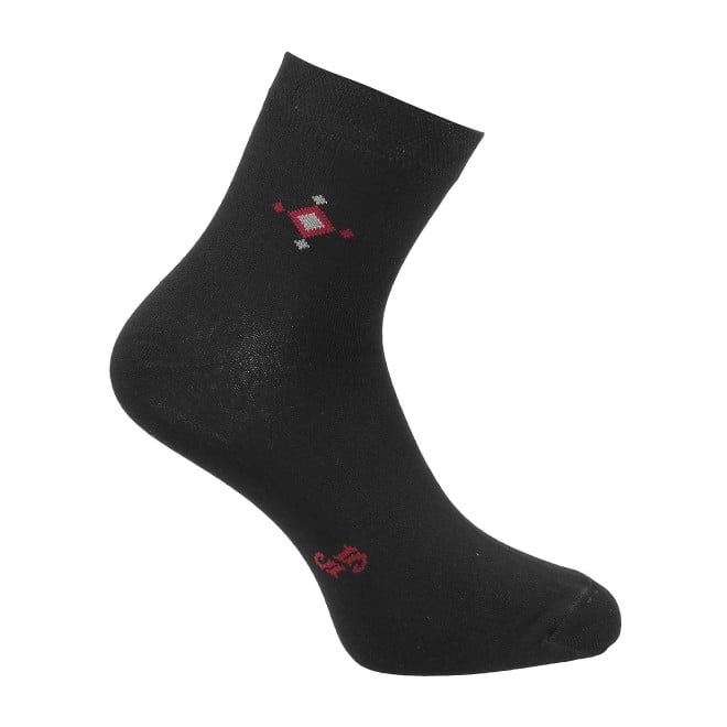 Mochi Men Black Socks Half Length