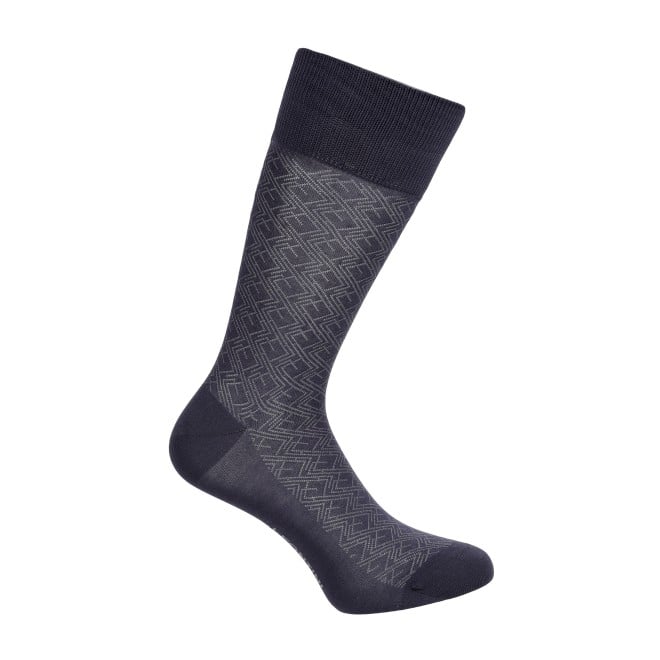 J.Fontini Men Grey Socks Full Length