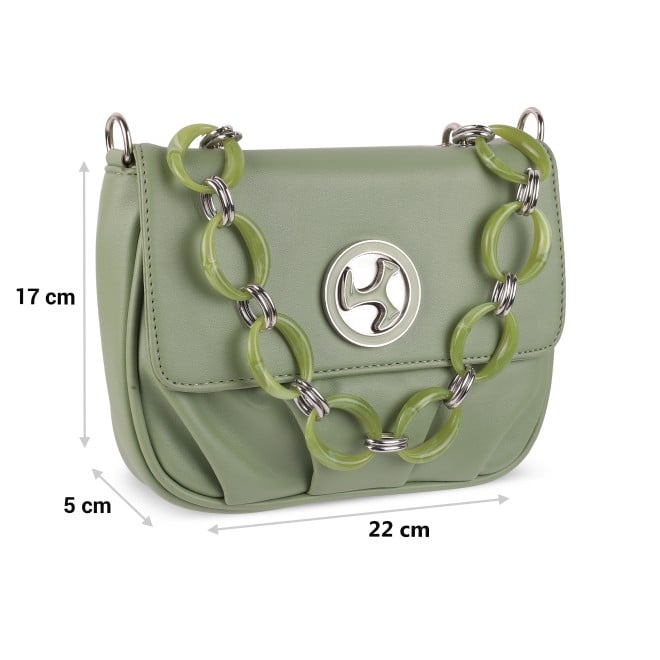 Mochi Women Green Hand Bags Shoulder Bag (SKU: 230-30-21-10)