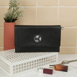 Women Black Womens Wallets Bifold