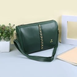 Women Green Sling Bag