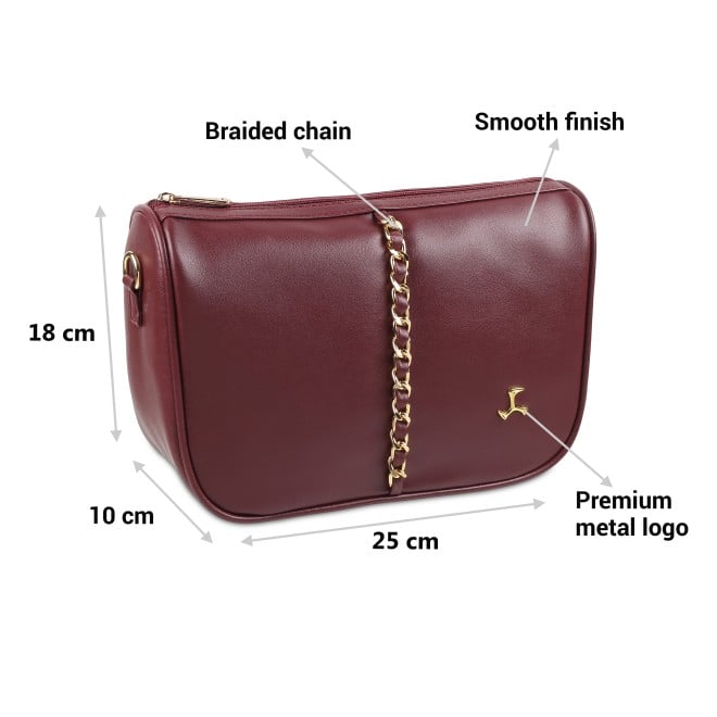 Mochi Women Maroon Sling Bag (SKU: 230-34-44-10)