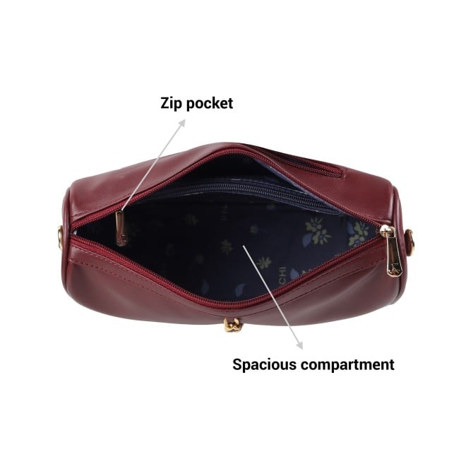 Mochi Women Maroon Sling Bag (SKU: 230-34-44-10)