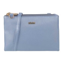 Women Blue Hand Bags Zip Top Sling