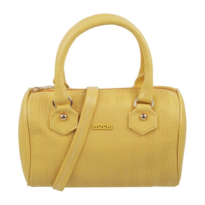 Mochi Women Yellow Hand Bags Satchel Bags