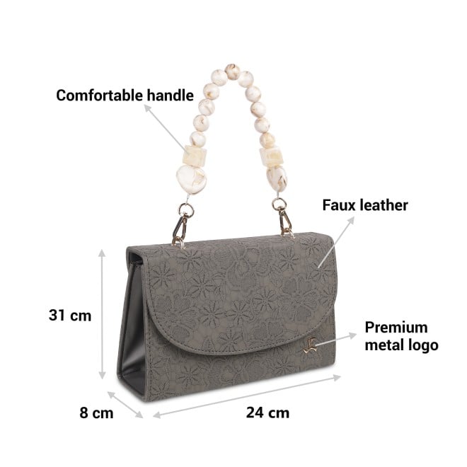 Mochi Women Grey Hand Bags Evening Bag (SKU: 230-7691-14-10)