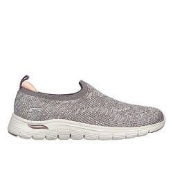 Women Beige-suede Sports Slip Ons