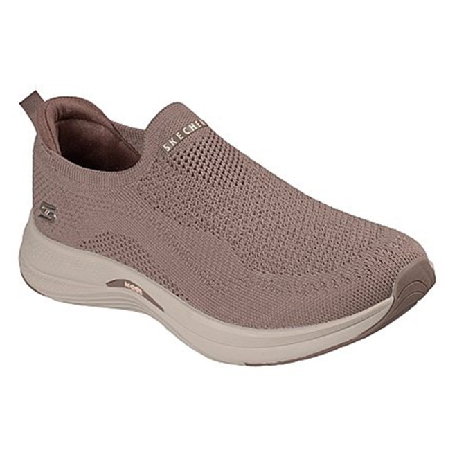 Skechers Women Beige Sports Slip Ons (SKU: 239-104760-20-8)